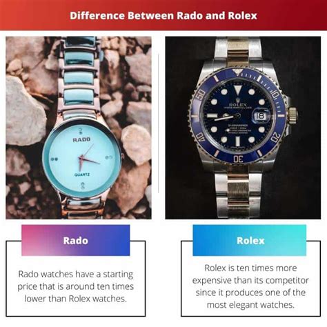 rado vs rolex review.